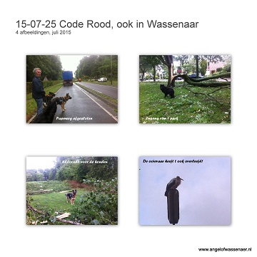 Code Rood in t Westen van NL, Storm in Wassenaar met veel schade